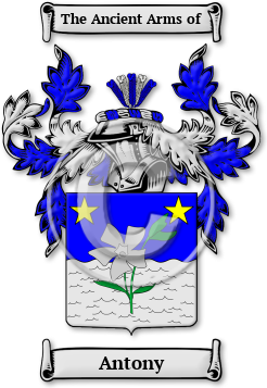 Antony Family Crest Download (jpg) Legacy Series - 150 DPI