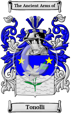 Tonolli Family Crest/Coat of Arms
