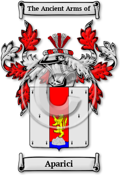 Aparici Family Crest Download (jpg) Legacy Series - 150 DPI