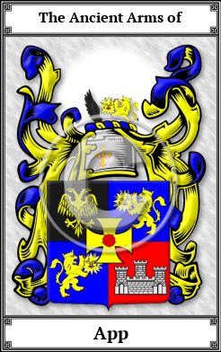 App Family Crest Download (JPG) Book Plated - 300 DPI
