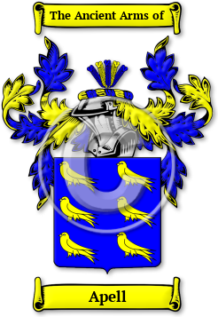 Apell Family Crest Download (jpg) Legacy Series - 150 DPI