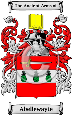 Abellewayte Family Crest/Coat of Arms