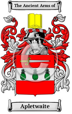 Apletwaite Family Crest/Coat of Arms