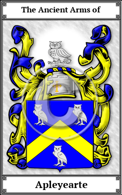 Apleyearte Family Crest Download (JPG) Book Plated - 600 DPI