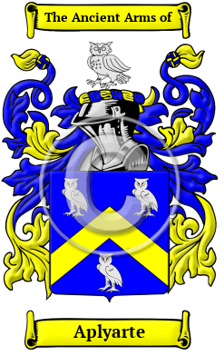 Aplyarte Family Crest/Coat of Arms