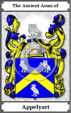 Appelyart Family Crest Download (JPG) Book Plated - 600 DPI