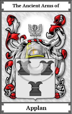 Applan Family Crest Download (JPG)  Book Plated - 150 DPI