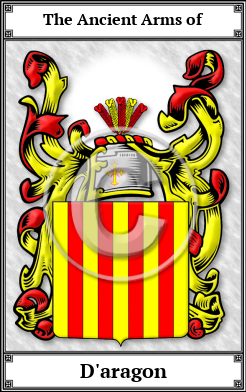 D'aragon Family Crest Download (JPG)  Book Plated - 150 DPI