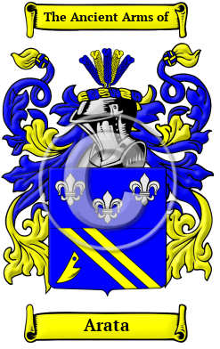 Arata Family Crest/Coat of Arms