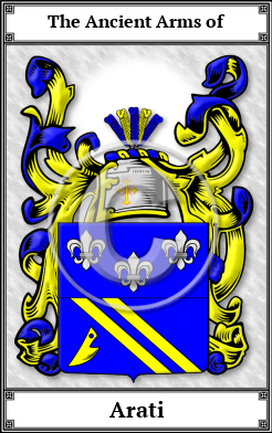 Arati Family Crest Download (JPG) Book Plated - 600 DPI