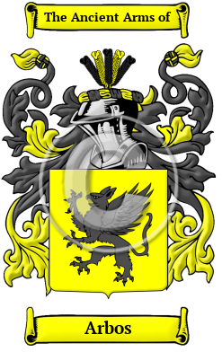 Arbos Family Crest/Coat of Arms