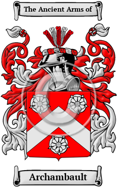 Archambault Family Crest/Coat of Arms