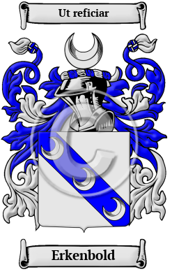 Erkenbold Family Crest/Coat of Arms