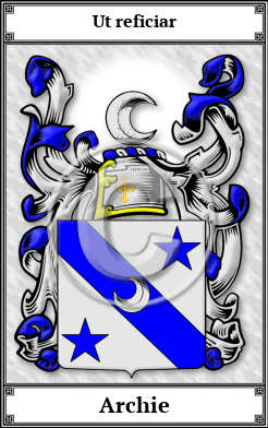 Archie Family Crest Download (JPG) Book Plated - 600 DPI