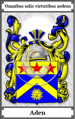 Aden Family Crest Download (JPG)  Book Plated - 150 DPI