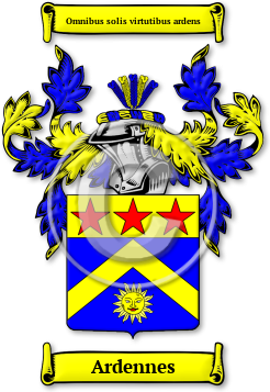 Ardennes Family Crest Download (jpg) Legacy Series - 150 DPI