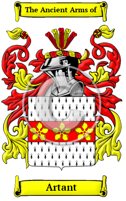 Artant Family Crest/Coat of Arms