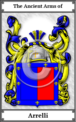 Arrelli Family Crest Download (JPG)  Book Plated - 150 DPI