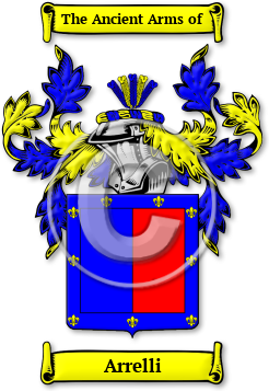 Arrelli Family Crest Download (jpg) Legacy Series - 150 DPI