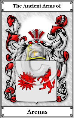 Arenas Family Crest Download (JPG)  Book Plated - 150 DPI