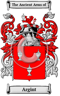 Argint Family Crest/Coat of Arms