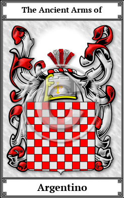Argentino Family Crest Download (JPG)  Book Plated - 150 DPI