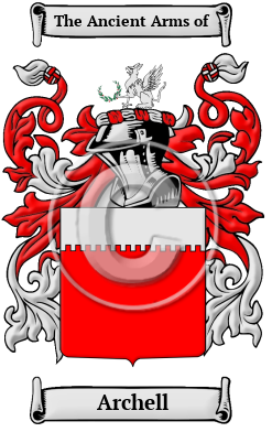 Archell Family Crest/Coat of Arms