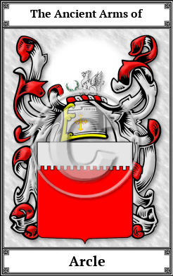 Arcle Family Crest Download (JPG)  Book Plated - 150 DPI