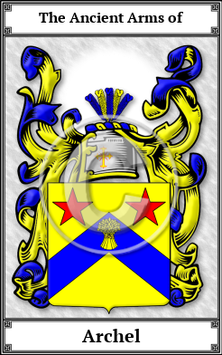 Archel Family Crest Download (JPG) Book Plated - 600 DPI