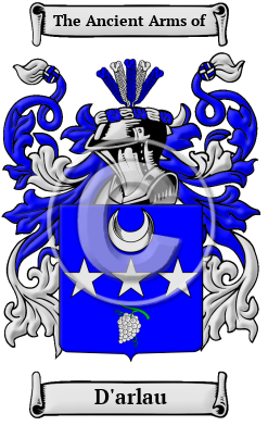 D'arlau Family Crest/Coat of Arms