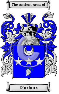 D'arlaux Family Crest/Coat of Arms