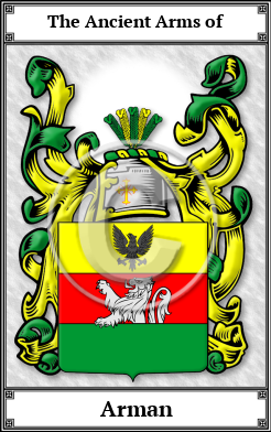 Arman Family Crest Download (JPG) Book Plated - 600 DPI