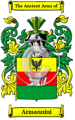 Armannini Family Crest/Coat of Arms