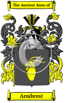 Armbrust Family Crest/Coat of Arms