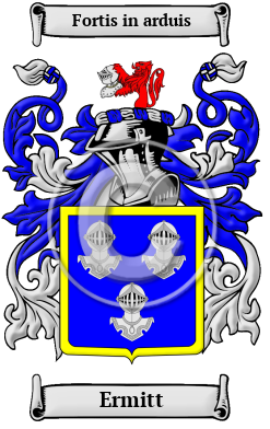 Ermitt Family Crest/Coat of Arms