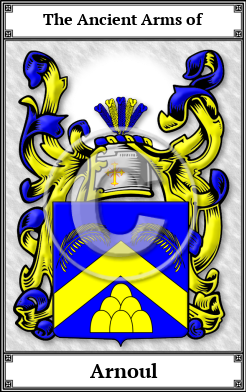 Arnoul Family Crest Download (JPG) Book Plated - 600 DPI