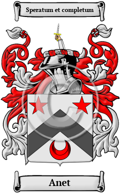Anet Family Crest/Coat of Arms