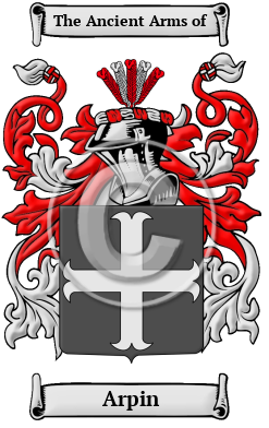 Arpin Family Crest/Coat of Arms