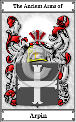 Arpin Family Crest Download (JPG)  Book Plated - 150 DPI