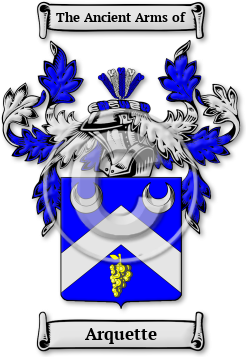 Arquette Family Crest Download (jpg) Legacy Series - 150 DPI