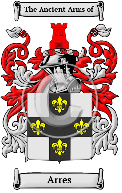 Arres Family Crest/Coat of Arms