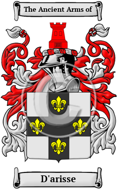D'arisse Family Crest/Coat of Arms