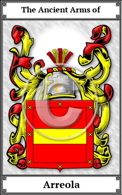 Arreola Family Crest Download (JPG)  Book Plated - 150 DPI