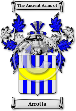 Arrotta Family Crest Download (jpg) Legacy Series - 150 DPI