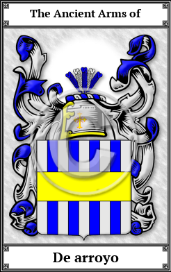 De arroyo Family Crest Download (JPG) Book Plated - 600 DPI