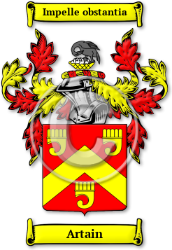 Artain Family Crest Download (jpg) Legacy Series - 150 DPI