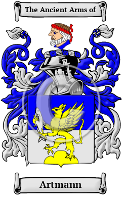 Artmann Family Crest/Coat of Arms