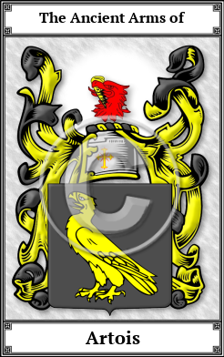 Artois Family Crest Download (JPG)  Book Plated - 150 DPI