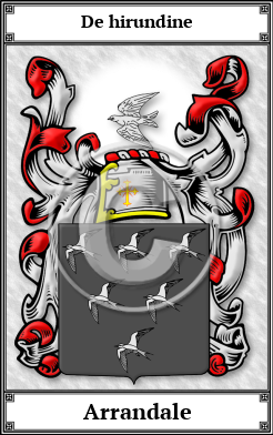 Arrandale Family Crest Download (JPG) Book Plated - 600 DPI