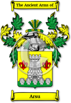 Arsu Family Crest Download (JPG) Legacy Series - 600 DPI